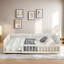 Lit plateforme tapissier moderne avec garde-corps et coussin Kelany-1729060666