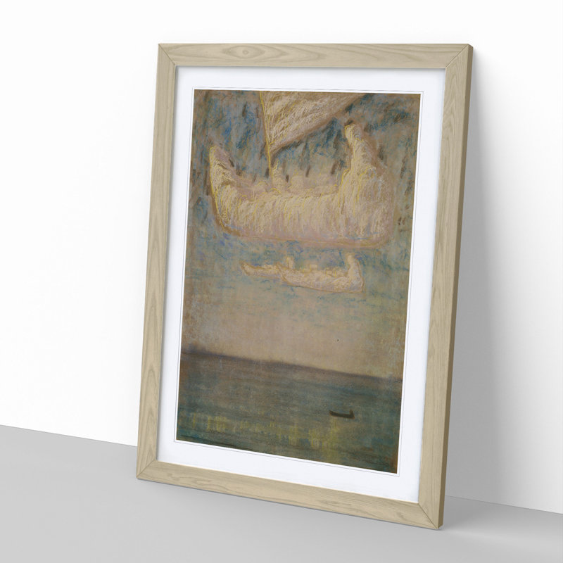 Thoughts by Mikalojus Konstantinas - Picture Frame Painting, Oak, 65cm H x 48cm W x 2cm D