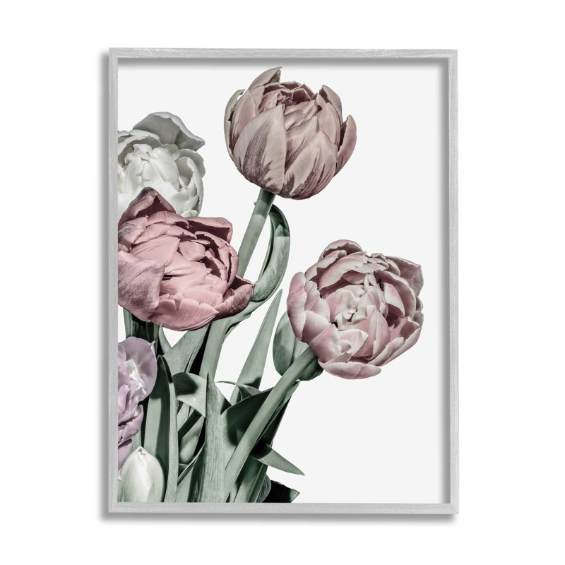 Bouquet floral audacieux aux tons délicats rétro par Malerifabrikken, H 20 po x l 16 po, Estampe numérique Farmhouse