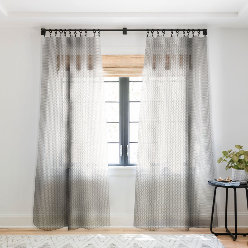 Panneau de rideau transparent 1pc Gabriela Fuente Ooo, 50 po x 84 po