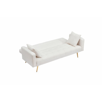 Upholstered Sofa, Loveseat, Sofa Bed With Two Throw Pillows by Mercer41