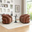 Fauteuil demi-tonneau pivotant en cuir artificiel-1736456996