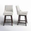 Tabouret de comptoir pivotant rembourré Zahara-101687102