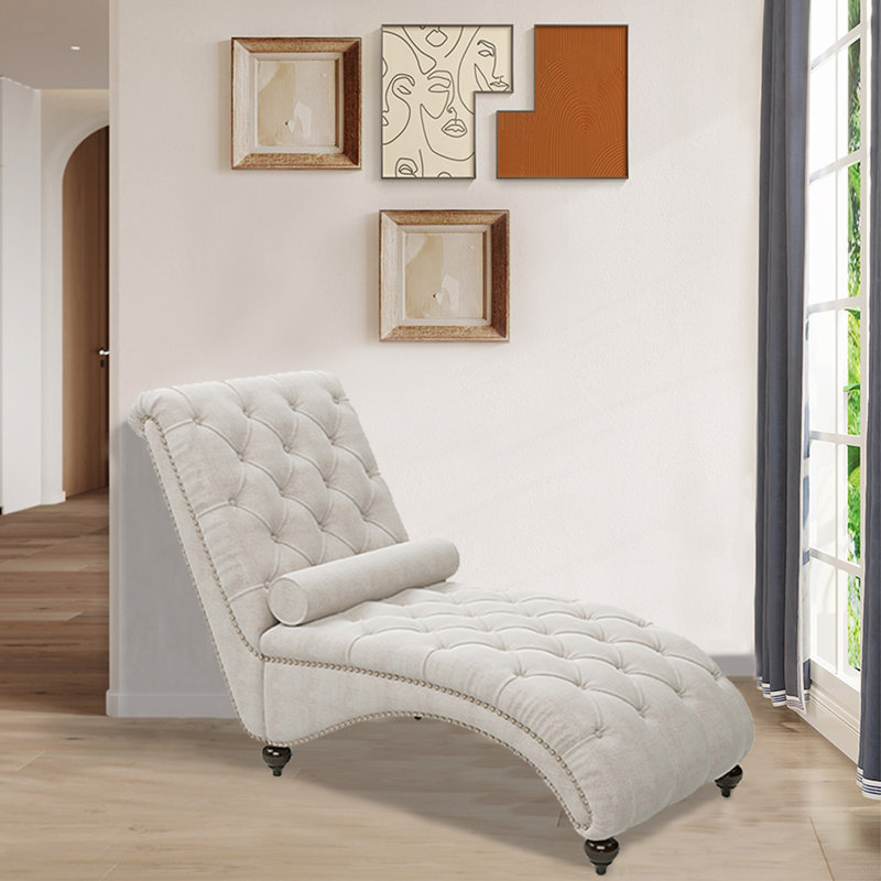 Chaise longue rembourrée Alexandera, H 48 po x l 62 po x P 33 po