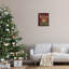 «Holiday Bovins on Buffalo», art mural encadré sur toile flottante, design par Lisa Perry White-1571145223-1571145224