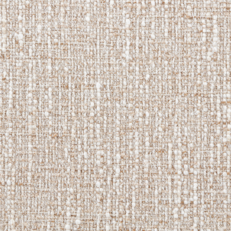 Banc rembourré en tissu beige Hickory, Beige Polyester Fabric, Brun