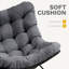 Chaise berçante d'extérieur en métal Kynzli-443893475