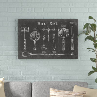 " Bar Set " by Ethan Harper Painting Print