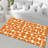 Soft Non-Woven Printed Rug Featuring an Intricately Detailed Geometric Design in Warm Earth Tones Ideal for Enhancing the Aesthetic of Any Indoor Space-114328529