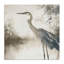 Graceful Heron sur toile aquatique, design par Mona Grace-845924139