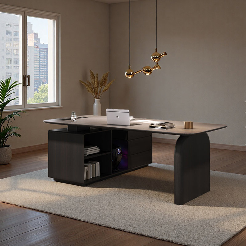 Bureau unique avec surface de travail spacieuse, H 29,53 po x l 78,74 po x P 47,24 po