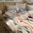 Farmhouse Colorful Pinstripe Washed Cotton Duvet Cover Set-124943810-124943811