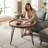 Solid Wood Tabletop Single-Seater Coffee Table, Brown