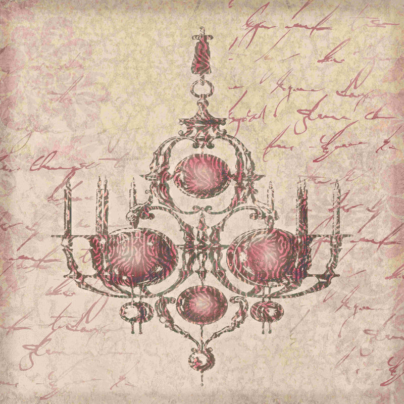 Lustre 2 - peinture sur toile tendue, H 36 po x l 36 po