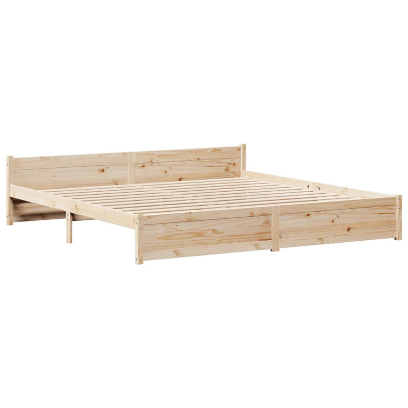 Bed Frame With Headboard Without Mattress, Super King (6')
