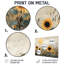 Hiver, tournesols, champs, campagne, impression sur métal-116700520