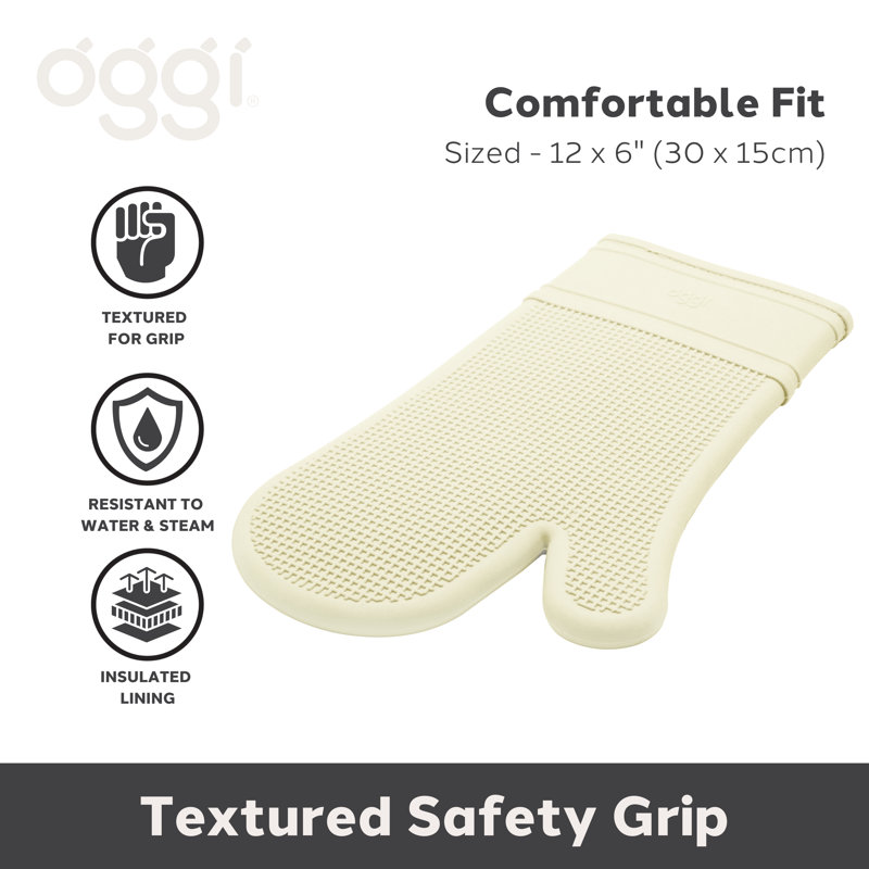 Gant de cuisine en silicone - crème, Beige