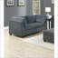 Canapé modulaire en coin de coin, salon contemporain gris anthracite chenille | Gris | Chenille