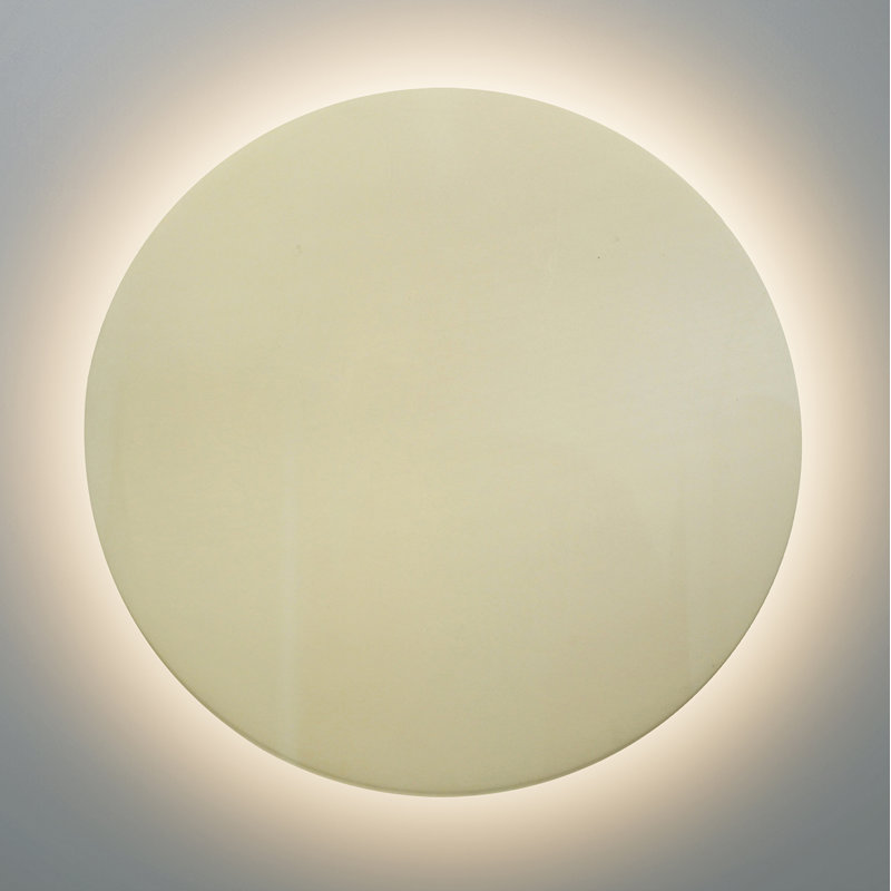 Ambiance - Applique murale ronde à rétroéclairage à température de couleur réglable ADA, H 16 po x l 16 po x P 1,75 po