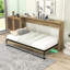 Lit escamotable simple en bois avec lumière DEL