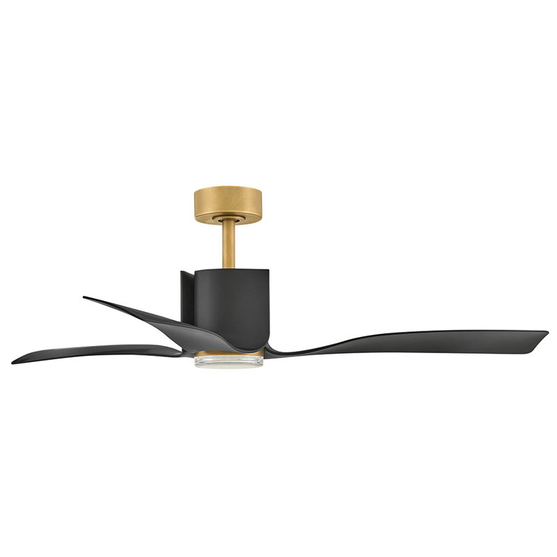 Ventilateur de plafond intelligent DEL Hinkley Sven, Doré, Noir mat