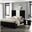 Table de chevet pour chambre à coucher en noir et blanc - Mobilier contemporain à deux tiroirs