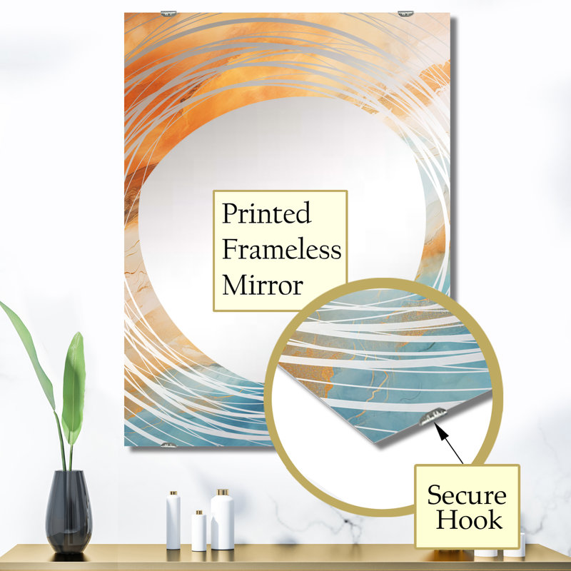 Miroir mural Flatley - Tachisme MIR136200, 40 po x 30 po