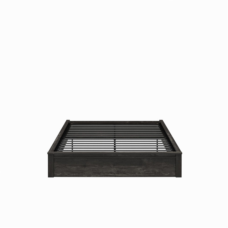 Cadre de lit plateforme Rolling Ridge, Noir