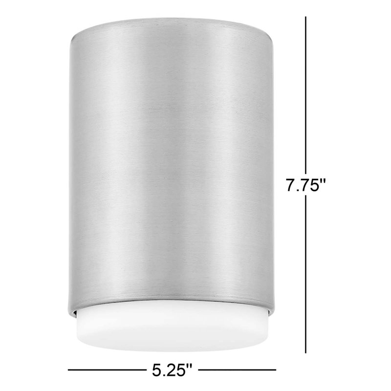 Fitzgerald Flush Mounted Sconce, Lacquered Brass, Brass