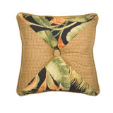 La Selva Black Buttons Reversible Throw Pillow