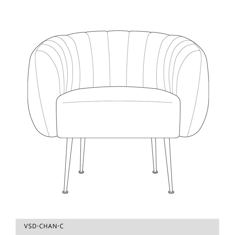 Metro Barrel Chair, Mouse Gray 