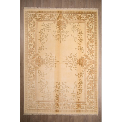 Sunhouse Wool Oriental Area Rug in Beige