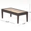 4 coussins d'extérieur bruns vifs avec coussins beiges Keen