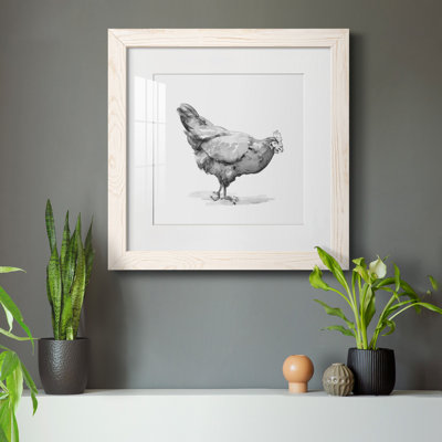 «Barn Fowl II», ensemble de 1 reproductions de photos encadrées sur toile