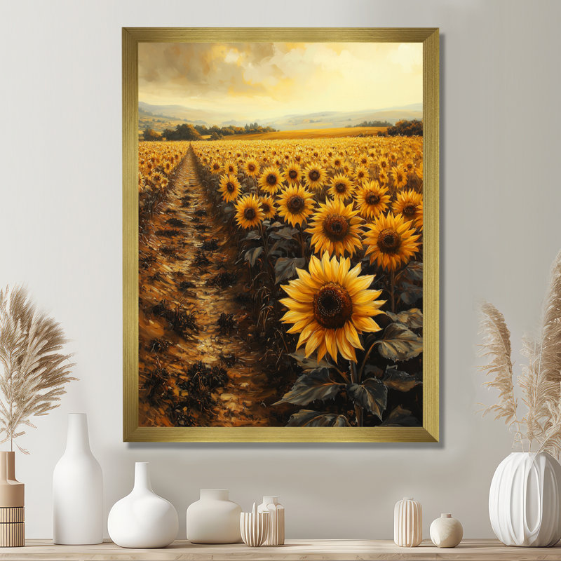 Reproduction d'art sur toile «Djamel», H 20 po x l 12 po, Reproduction encadrée d'une seule photo, Doré