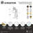 Kingston Brass Essex Three-Handle 2-Hole Freestanding Clawfoot Tub Faucet Package with Supply Line and Stop Valve-53502227