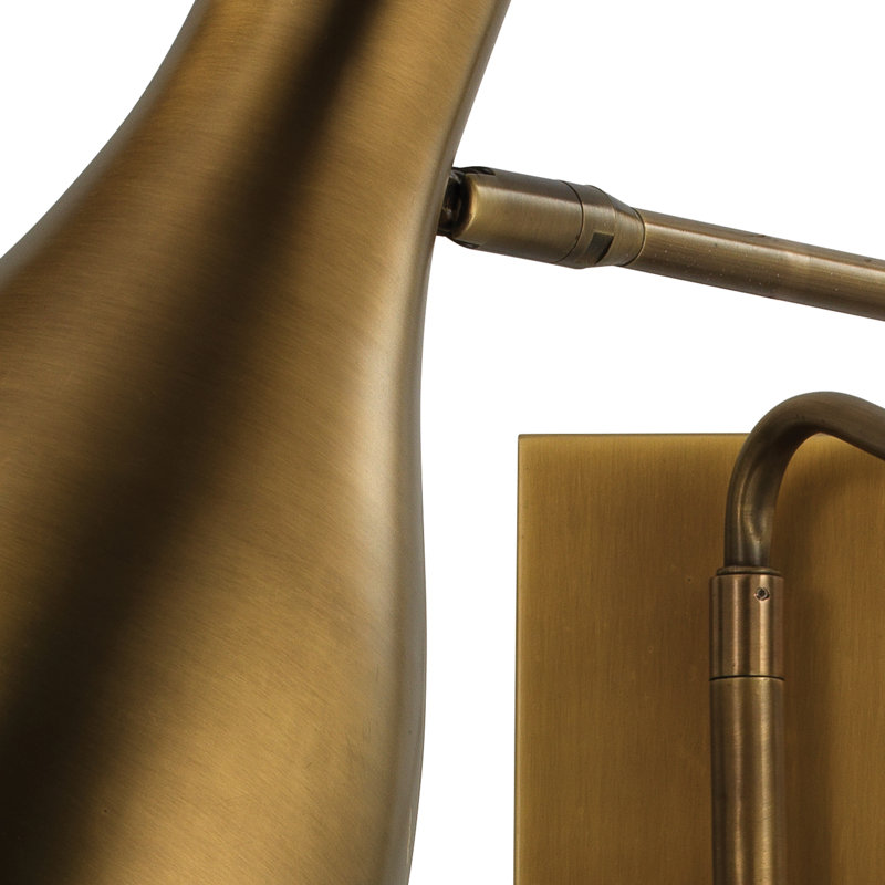 Lenz 1 - Light Swing Arm, Antique Brass