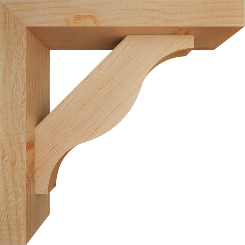 Support Funston Block avec support décalé, 14 po x 14 po, Sapin Douglas de l 3 1/2 (lisse)