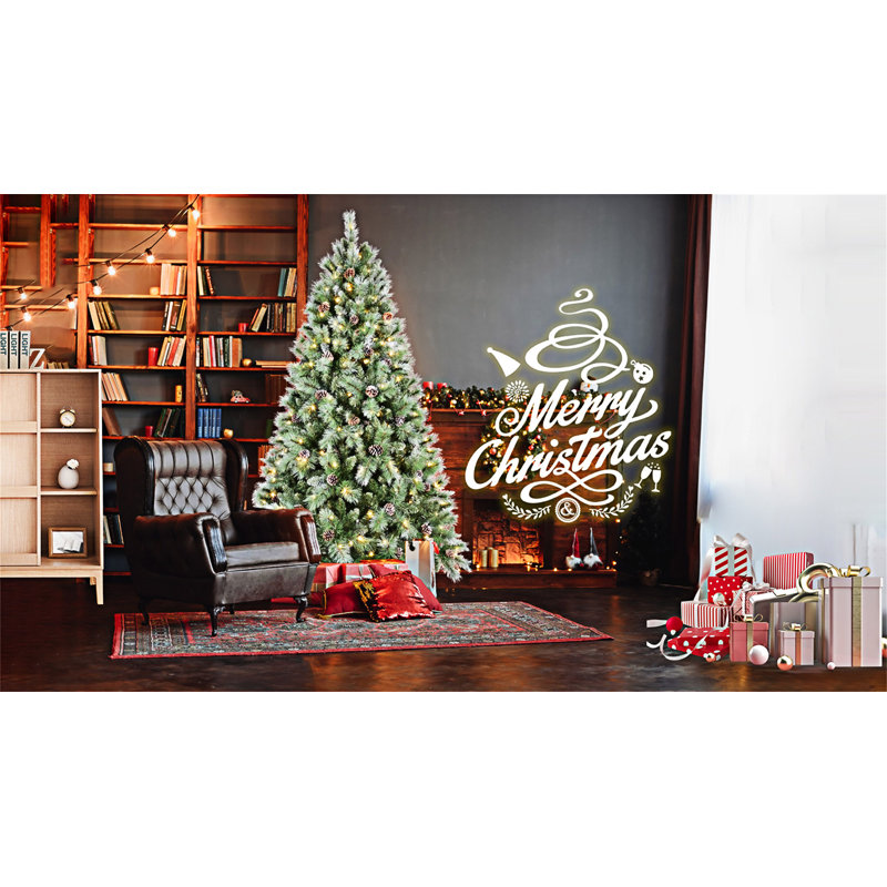 Arbre de Noël avec support en métal, Yes, 5' H