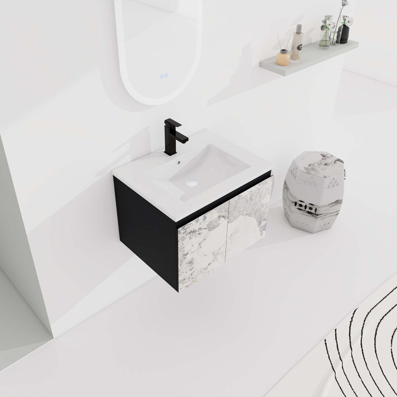 Meuble-lavabo flottant mural