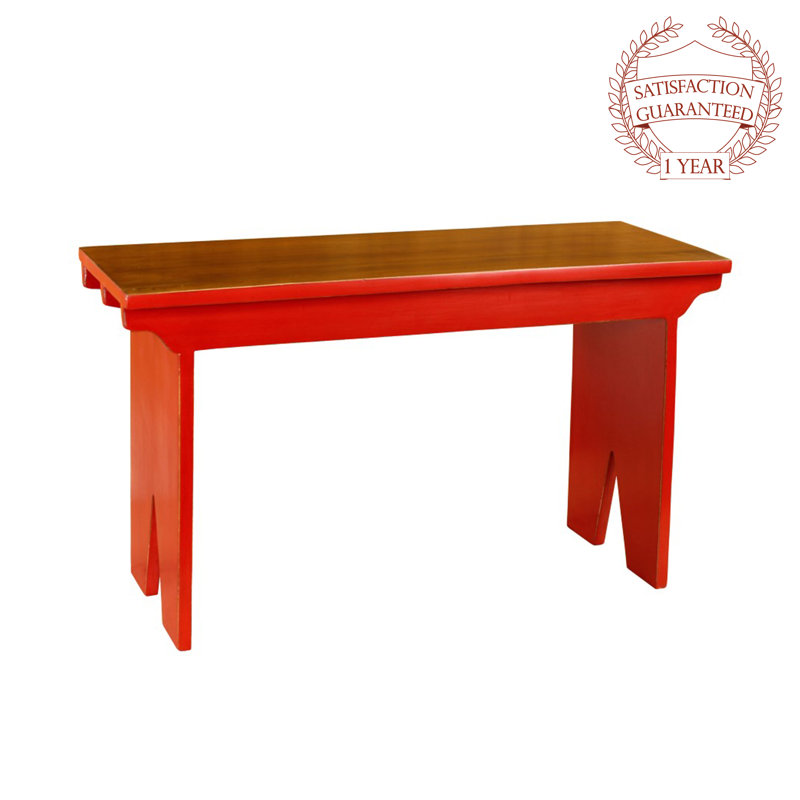Banc en bois Nellie, Rouges