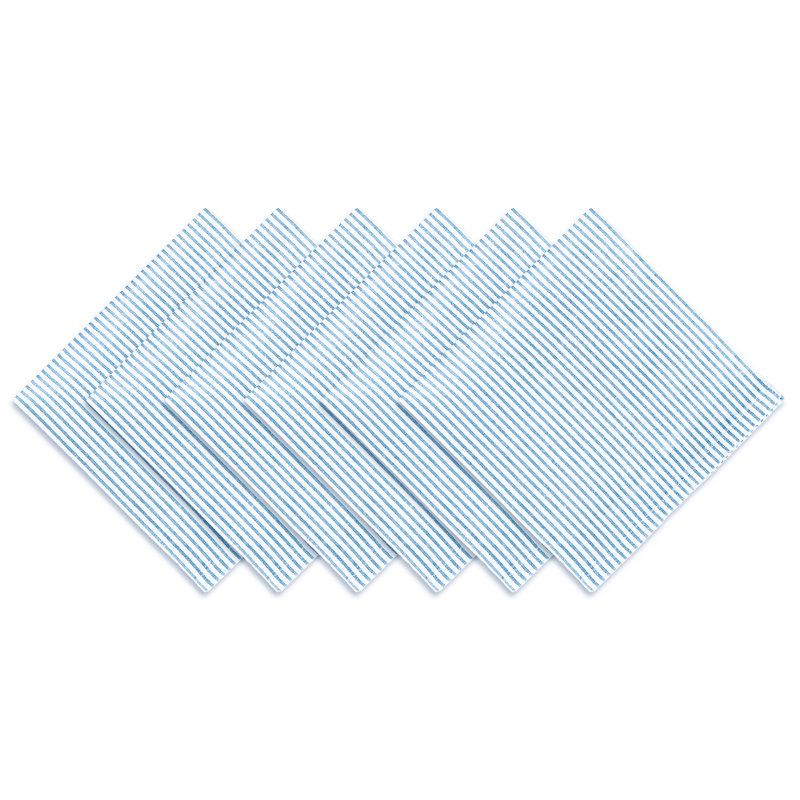 Alltawanna Square Napkin, Sky Blue/White