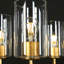 Lustre martelé 8 lumières Modern Glam