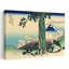 Mishima Pass In Kai Province Classic Traditional Abstract Landscape Nature Wall Art Print by Katsushika Hokusai - Wrapped Canvas Print-1808601869