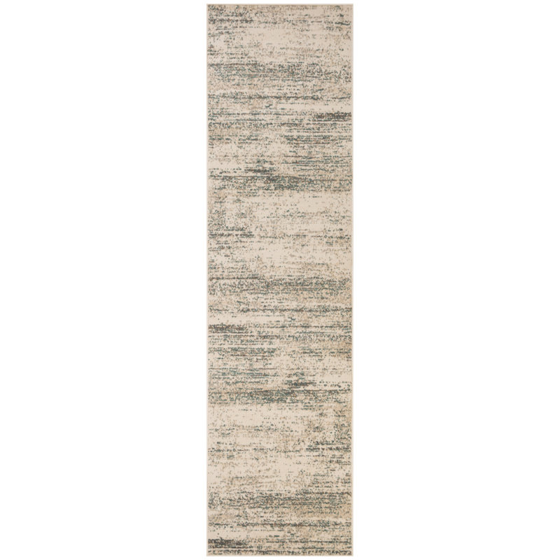 Tapis de couloir 10 pi rayé ivoire