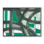 «Emerald Glass Stain - Floater Frame», reproduction d'art sur toile-46823600-46823601