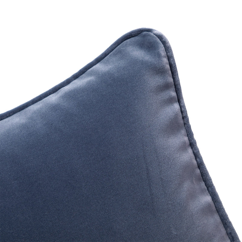 DIVAN Velvet Pillow Cover & Insert, Square 26", Blue