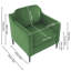 1 Seater Linen Sofa-232394085