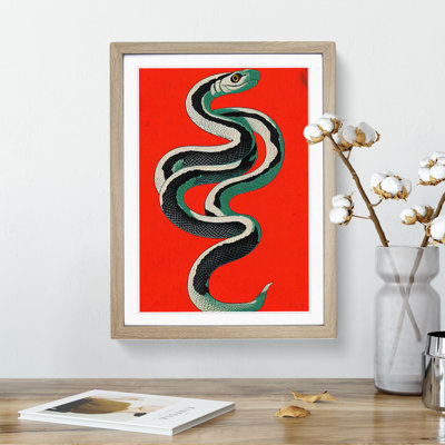 XV1022-3363X Painted Snake No.2 Abstract - Single Picture Frame Painting