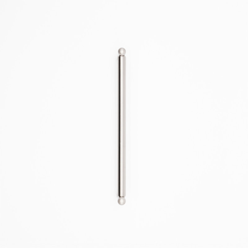 Knurled Appliance Pull, Satin Nickel, 12"